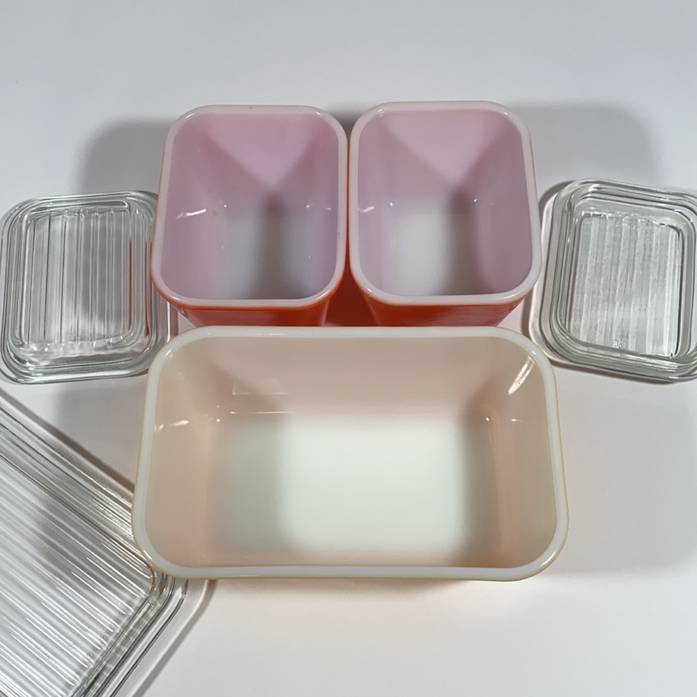Vintage Pyrex! Refrigerator dish set of 3 - Picture 2 of 11